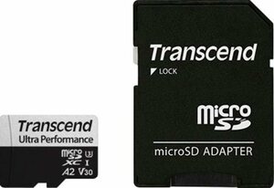 Transcend microSDXC 340S 64 GB Speicherkarte (64 GB, UHS Class 10, 160 MB/s Lesegeschwindigkeit)