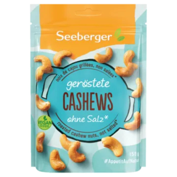 Bild 1 von Seeberger geröstete & ungesalzene Mandeln/Cashews/Nuss-Vielfalt