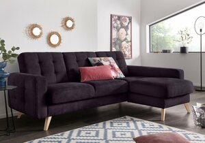 Exxpo - sofa fashion Ecksofa Nappa, Rosa