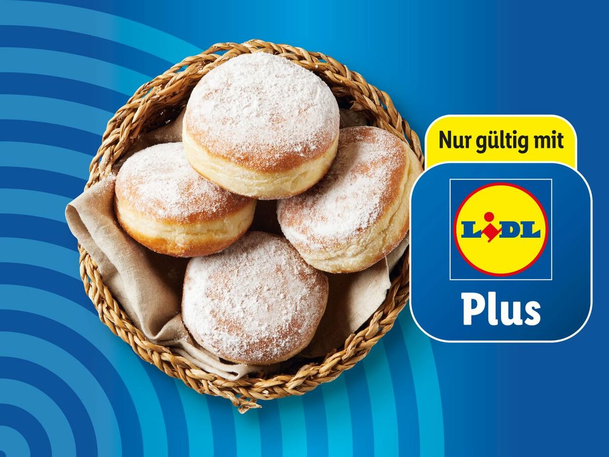 Bild 1 von Berliner mit Mehrfruchtfüllung, 
         3 Stück