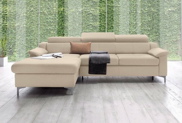 Bild 1 von Exxpo - sofa fashion Ecksofa Florenz, mit Kopfteilverstellung, Beige