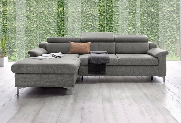 Bild 1 von Exxpo - sofa fashion Ecksofa Florenz, mit Kopfteilverstellung, Braun