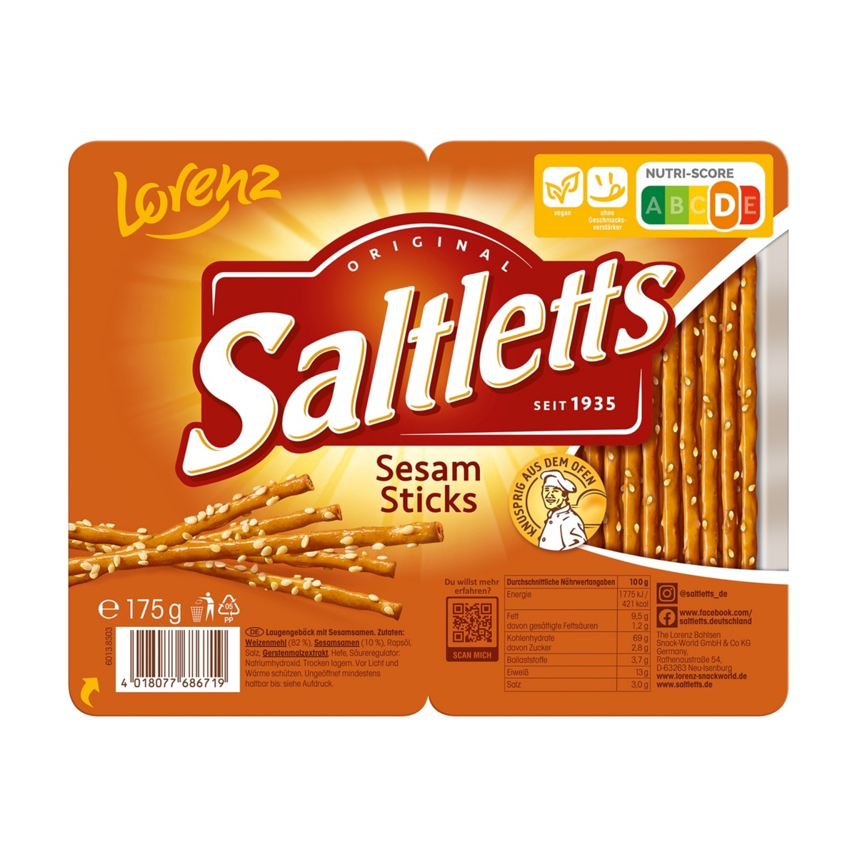 Bild 1 von LORENZ Saltletts Sticks 175 g