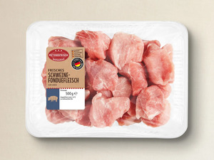 Metzgerfrisch Frisches Schweine-Fonduefleisch, 
         500 g