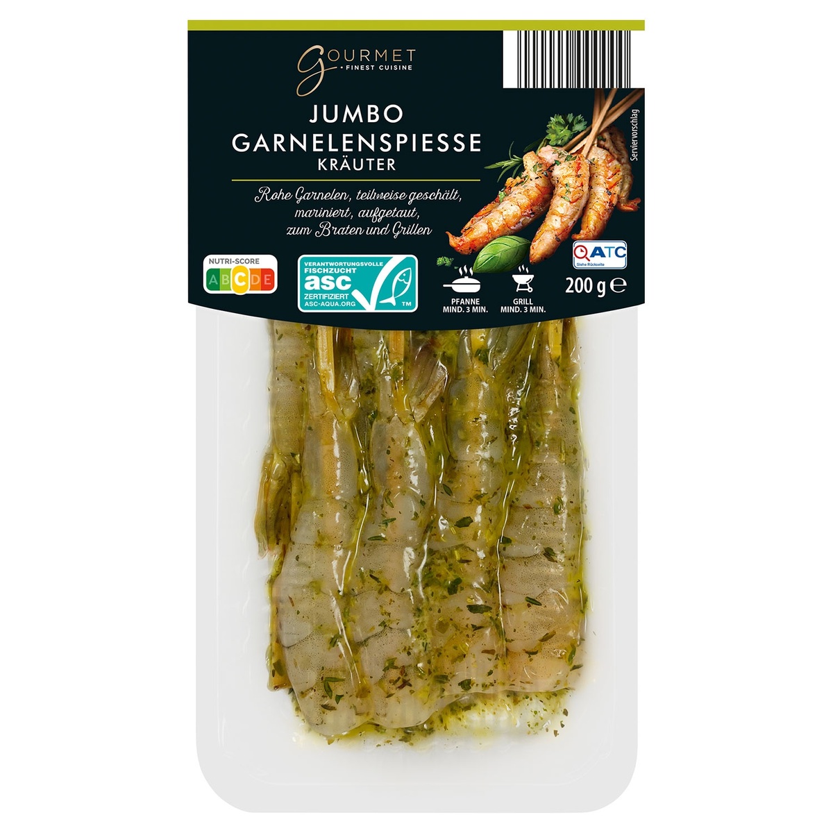 Bild 2 von GOURMET FINEST CUISINE Jumbo Garnelenspieße 200 g