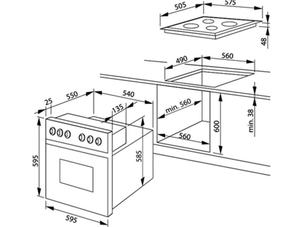 Bild 3 von Amica Herd-Set Induktion »EHI 935 610 E«, EEK A