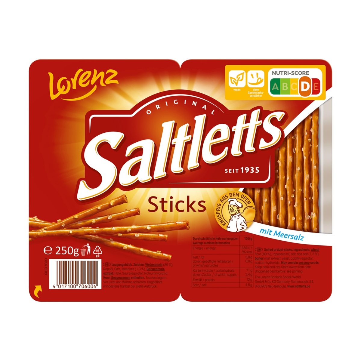 Bild 1 von LORENZ Saltletts Sticks 250 g