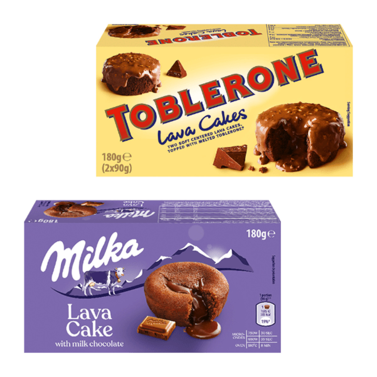 Bild 1 von MILKA / TOBLERONE Lava-Cakes