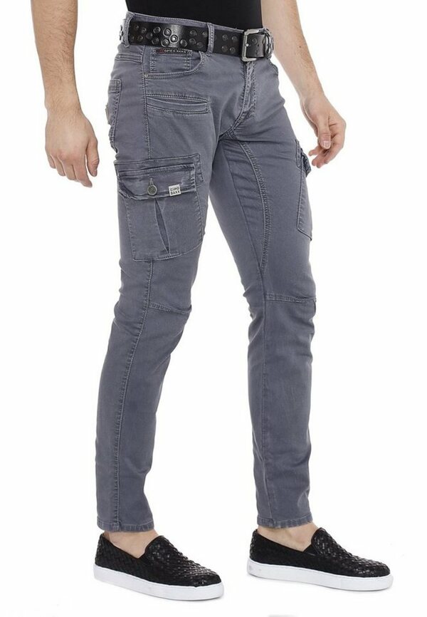 BOSS - Slim-fit chino van een katoenmix met stretch - Lichtbeige BOSS - Slim-fit chino van een katoenmix met stretch - Lichtbeige