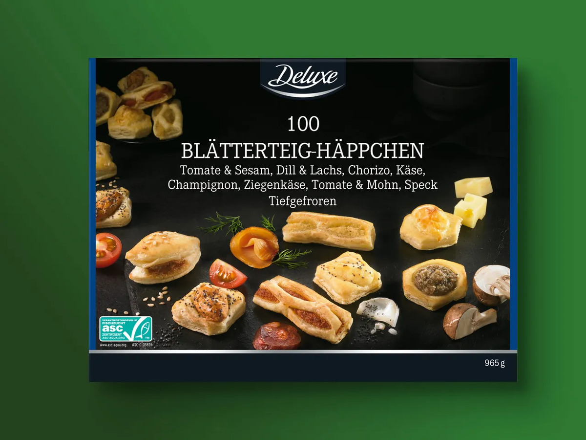 Bild 1 von Deluxe ASC Blätterteig Häppchen, 
         965 g