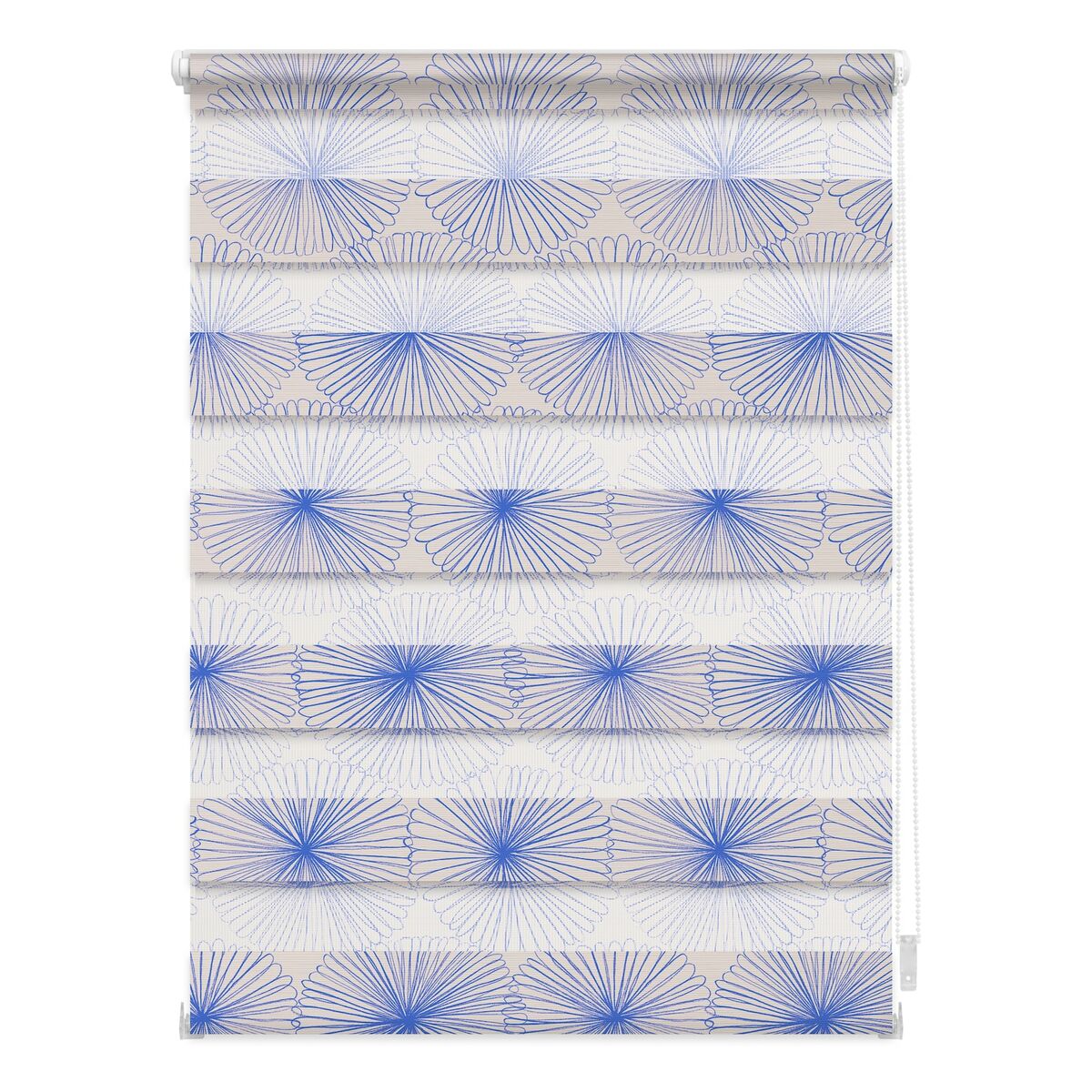 Bild 1 von Lichtblick Duo Rollo Klemmfix, ohne Bohren, blickdicht, Flower wheel - Gelb