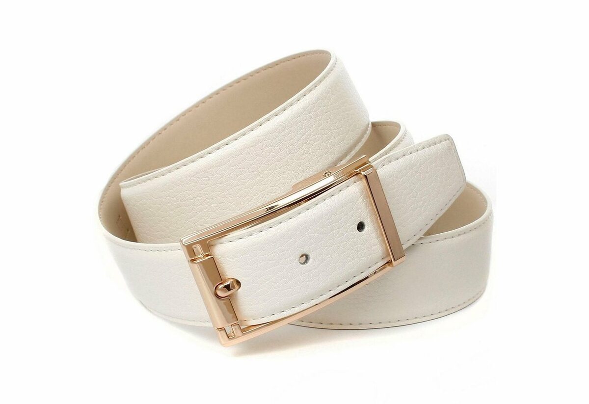 Bild 1 von Anthoni Crown Ledergürtel im klassischen Design, schlichte elegante Gürtelschließe