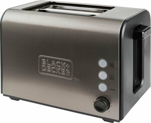 Black + Decker Toaster BXTO900E, 2 kurze Schlitze, 900 W