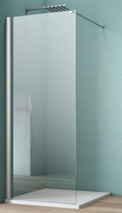 maw by GEO Walk-in-Dusche AW001, Einscheibensicherheitsglas, mit Antikalk-Versiegelung