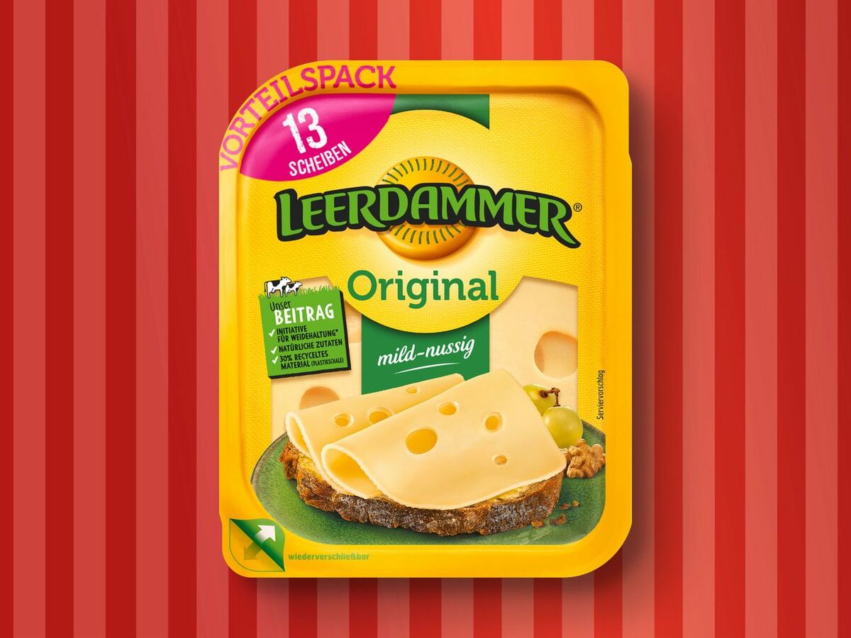Bild 1 von Leerdammer Käsescheiben, 
         260/225 g