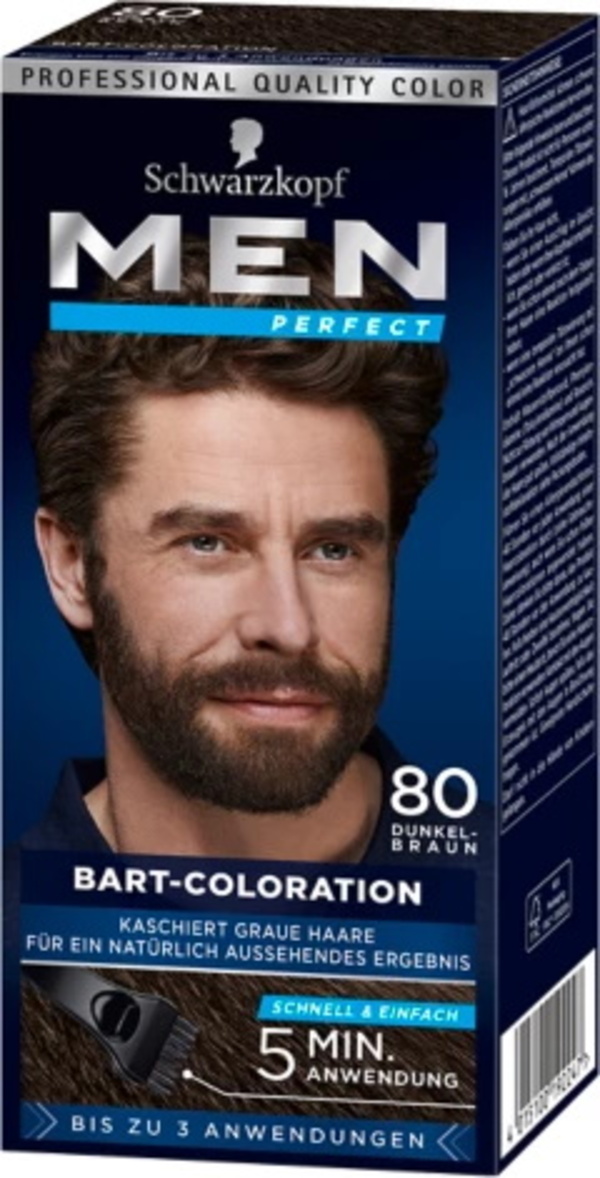 Bild 1 von Schwarzkopf Men Perfect Bart-Coloration 80 dunkelbraun 30ML