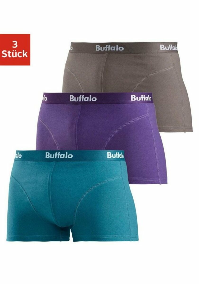 Bild 1 von Buffalo Boxer (Packung, 3-St) mit Overlock-Nähten vorn