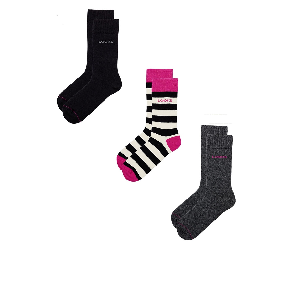 Bild 2 von LOOKS BY WOLFGANG JOOP Damen und Herren Socken, 3 Paar