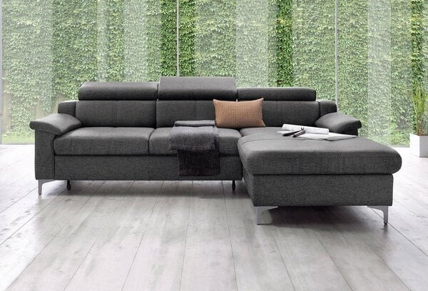 Bild 1 von Exxpo - sofa fashion Ecksofa Florenz, mit Kopfteilverstellung, Grau