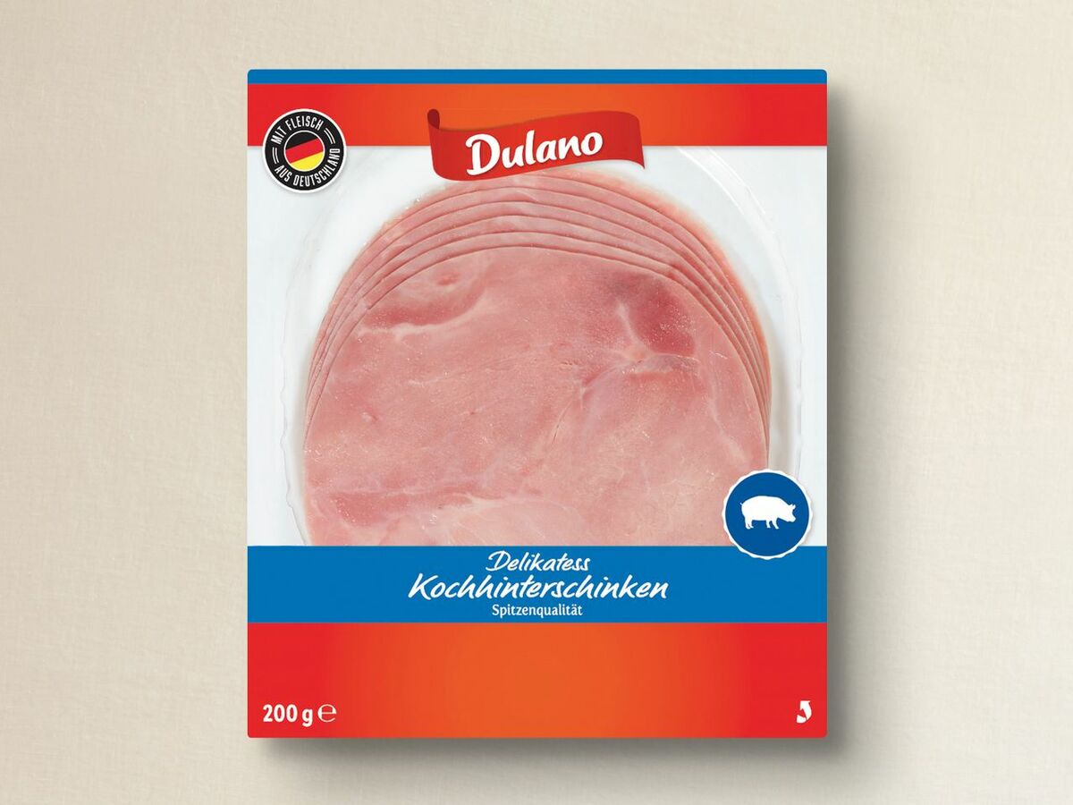 Bild 1 von Dulano Delikatess Kochhinterschinken, 
         200 g