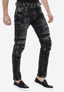 Cipo & Baxx Slim-fit-Jeans im Used-Destroyed-Look in Straight Fit