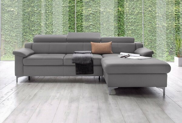 Bild 1 von Exxpo - sofa fashion Ecksofa Florenz, mit Kopfteilverstellung, Grau