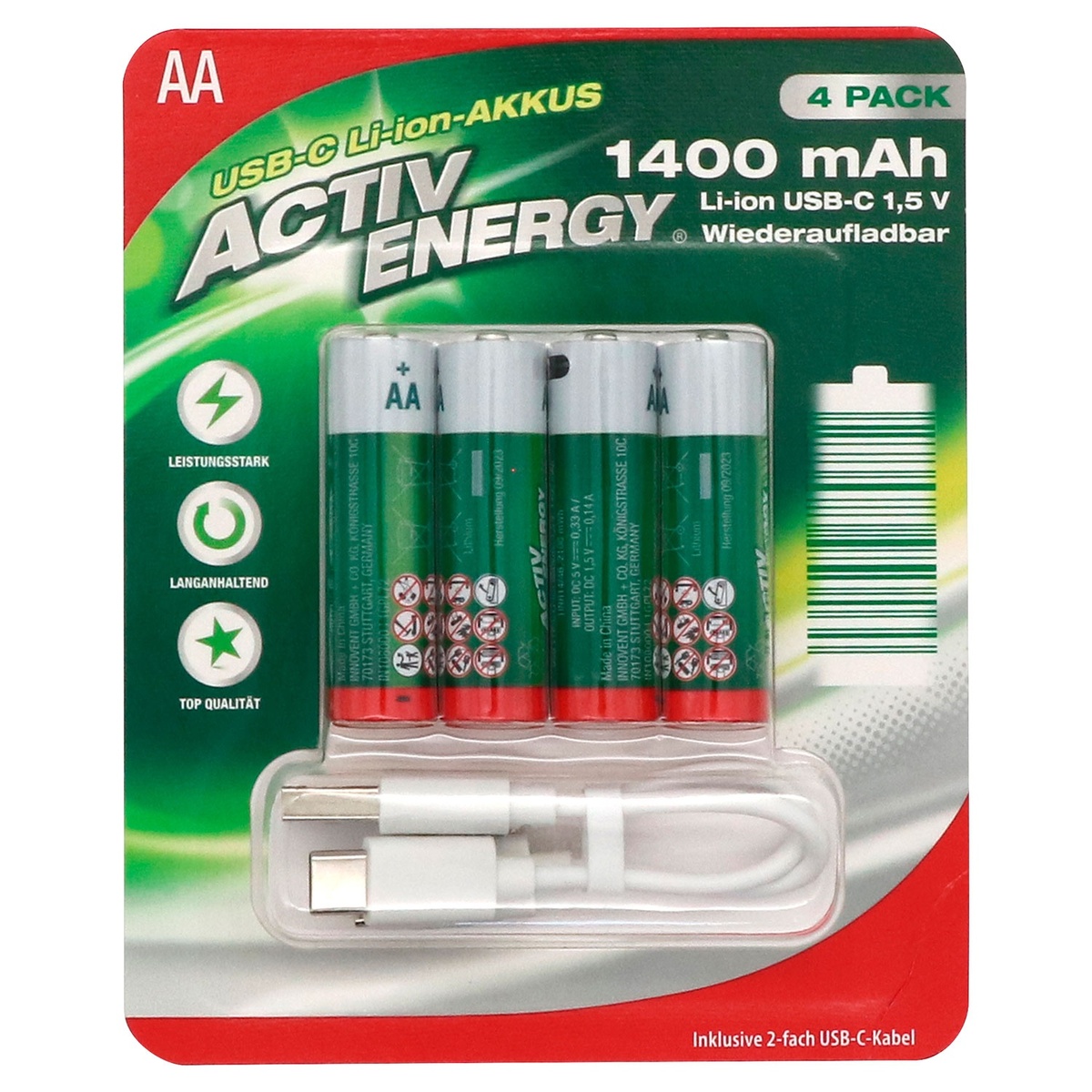ACTIV ENERGY USBCLiIonAkku 1,5 V von ALDI SÜD ansehen!