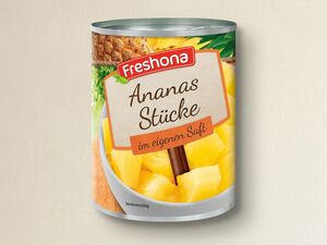 Freshona Ananas Stücke, 
         567 g; Abtropfgewicht: 340 g