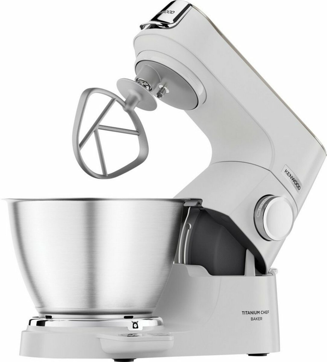 Bild 1 von KENWOOD Küchenmaschine Titanium Chef Baker KVC65.001WH, 1200 W, 5 l Schüssel, weiß