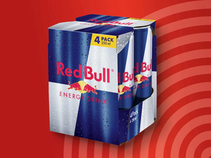 Red Bull Energy Drink, 
         4x 0,25 l zzgl. 1.- Pfand
