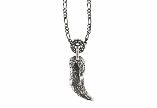 Bild 1 von CAÏ Kette mit Anhänger 925/- Sterling Silber oxidiert Tigerzahn