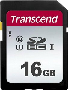 Transcend 300S SDHC 16GB Speicherkarte (16 GB, Class 10, 95 MB/s Lesegeschwindigkeit)