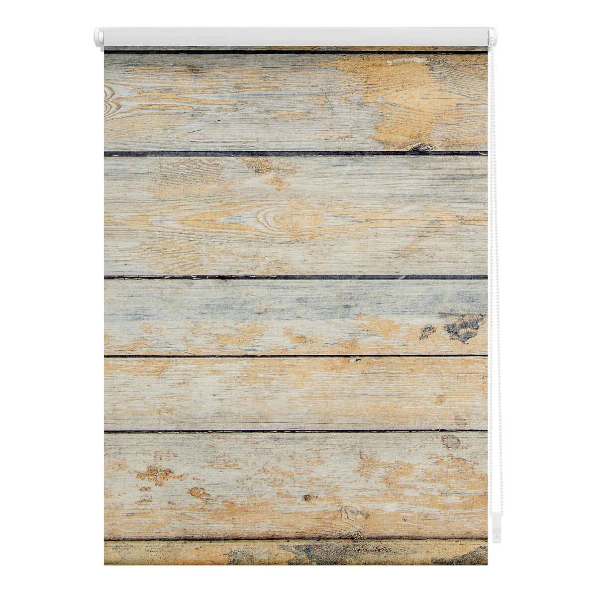 Bild 1 von Lichtblick Rollo Klemmfix, ohne Bohren, Verdunkelung, Bretter Shabby - Braun