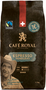 Cafe Royal Honduras Espresso ganze Bohne Fairtrade 1kg