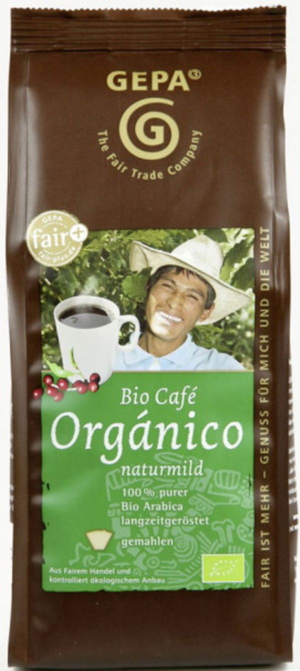 Bild 1 von GEPA Faitrade Bio Cafe Organico naturmild gemahlen 250 g