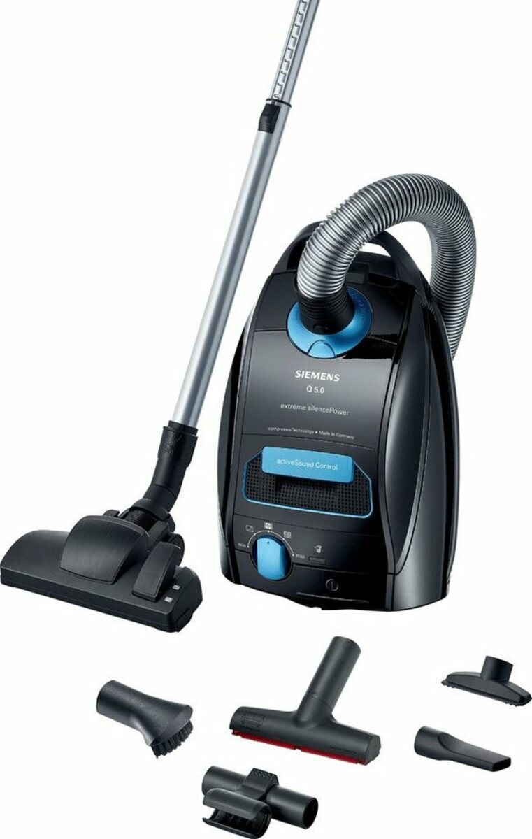 Bild 1 von SIEMENS Bodenstaubsauger Q5 extreme silencePower VSQ5X500, 650 W, mit Beutel