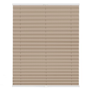 Lichtblick Plissee Klemmfix, ohne Bohren, verspannt, Verdunkelung - Beige