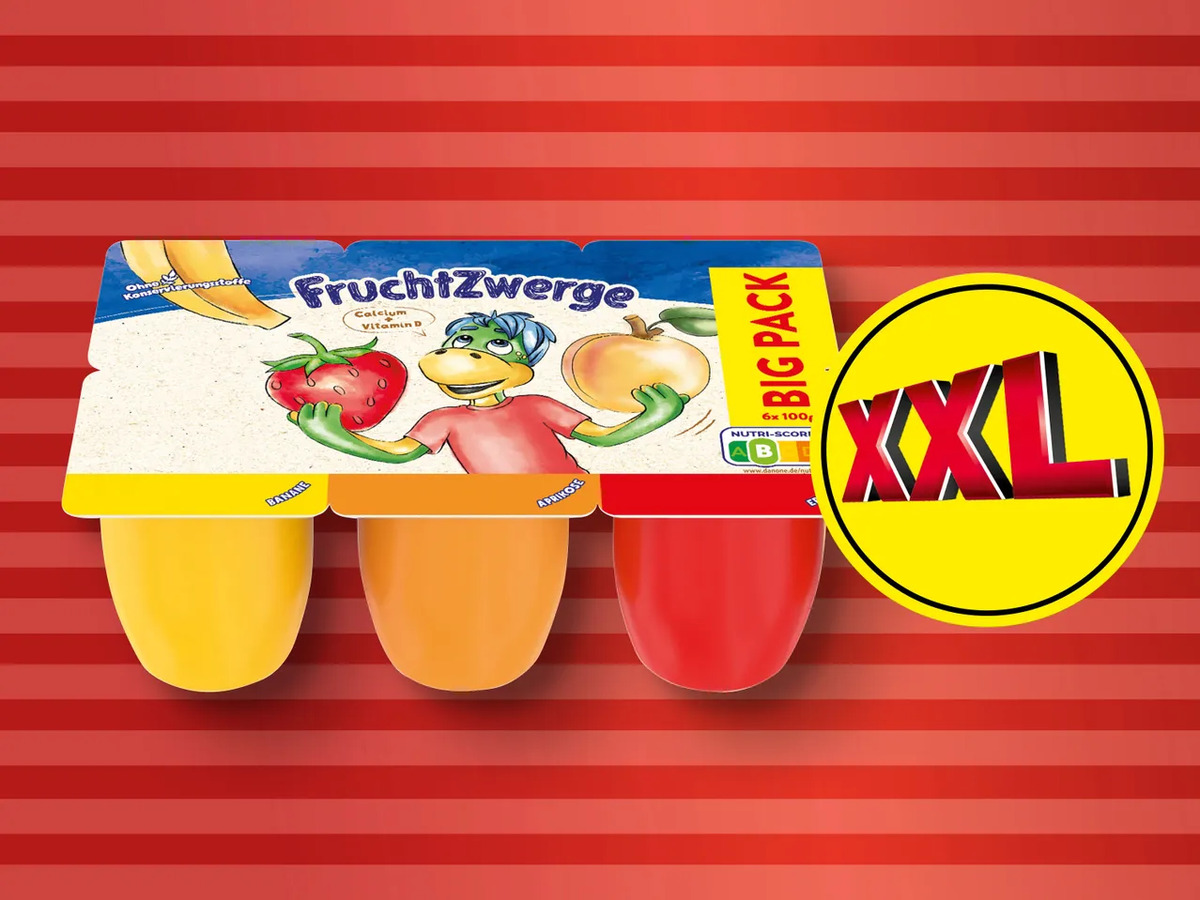 Bild 1 von Danone FruchtZwerge XXL, 
         6x 100 g