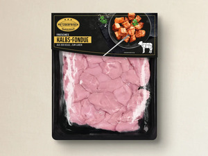Metzgerfrisch Premium Frisches Kalbs-Fonduefleisch, 
         500 g