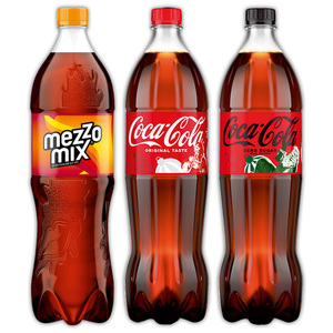 Cola/ Fanta/ Sprite/ MezzoMix teilweise koffeinhaltiges Erfrischungsgetränk
