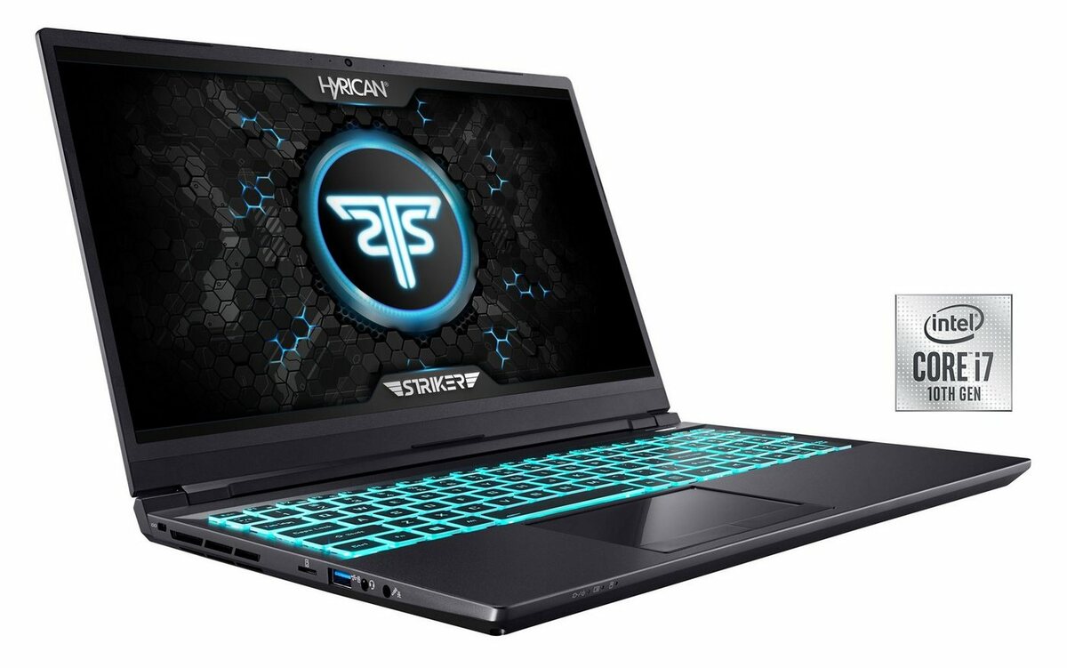 Bild 1 von Hyrican Striker 1636 Gaming-Notebook (39,62 cm/15,6 Zoll, Intel Core i7 10750H, GeForce RTX 3070 Max.Q, 1000 GB SSD, 240 Hz Display, 16 GB RAM)