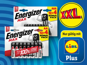 Energizer Max Batterien, 
         16 Stück
