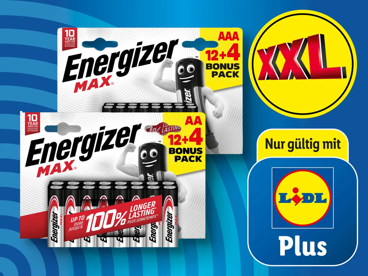 Bild 1 von Energizer Max Batterien, 
         16 Stück
