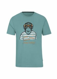 Trigema T-Shirt TRIGEMA T-Shirt mit großem Affen-Aufdruck