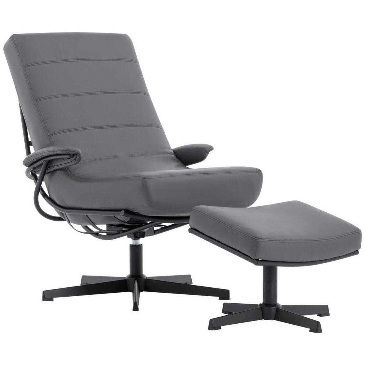 Bild 1 von Livetastic Relaxsesselset Lesesessel, Grau, Textil, 68x101x85 cm, Relaxfunktion, Wohnzimmer, Sessel, Relaxsessel