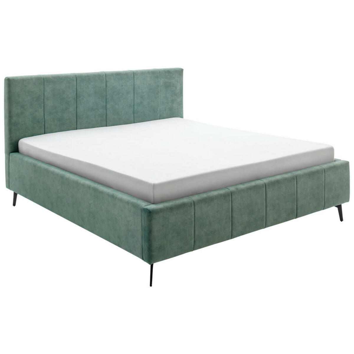 Bild 1 von Boxxx Polsterbett, Grün, Holz, Birke, Buche, massiv, 180x200 cm, Reach, Bettkasten, Lattenrost, Stoffauswahl, in verschiedenen Größen erhältlich,individuelle Liegehärteeinstellung, verstellbar,