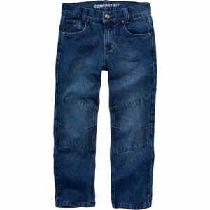 Kinder Jeans doppeltes Knie Comfort Fit, Unisex Blau