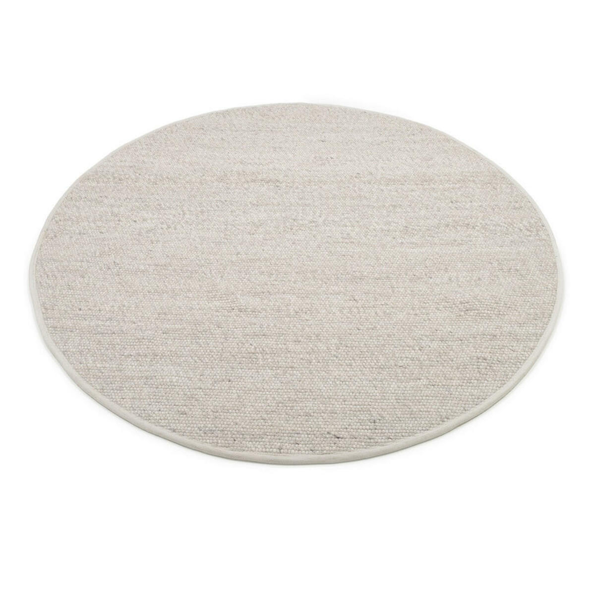 Bild 1 von Linea Natura Handwebteppich, Grau, Textil, meliert, rund, für Fußbodenheizung geeignet, Teppiche & Böden, Teppiche, Naturteppiche