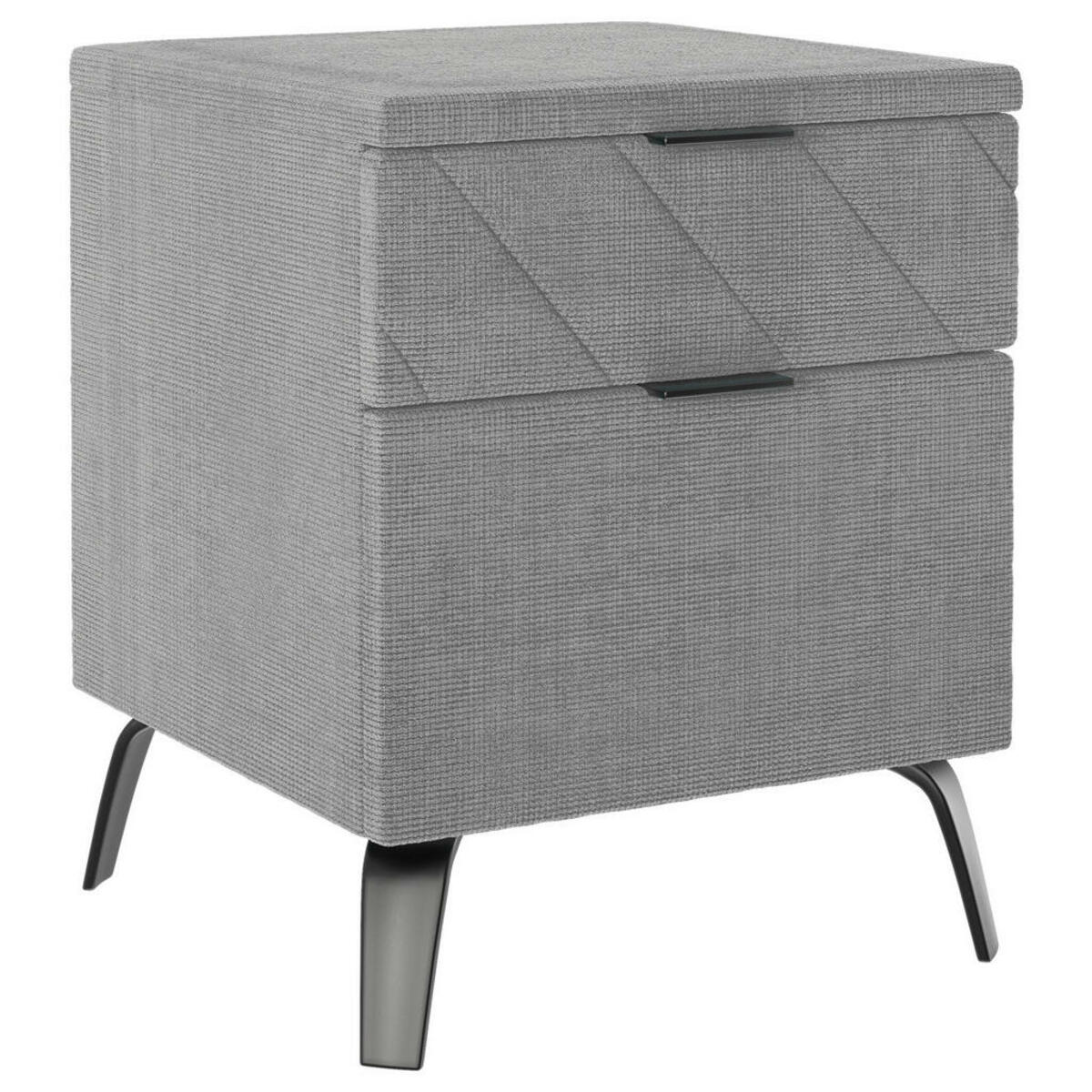 Bild 1 von Esposa Nachtschrank, Hellgrau, Metall, 2 Schubladen, 44x55x44 cm, Typenauswahl, Schlafzimmer, Nachttische