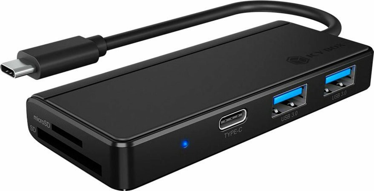 Bild 1 von ICY BOX USB 3.0 Type-C® Hub & Kartenleser Computer-Adapter